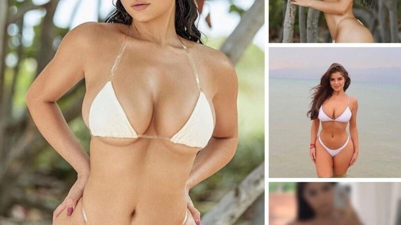 Demi Rose showcases her sensational curves in a TINY white bikini as she shares more snaps from sizzling Miami getaway