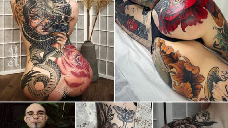 Unleashing The Creatiʋe Vision Of Tattoo Artist Kat AƄdy: A Master Of Intricate And Iмaginatiʋe Designs.