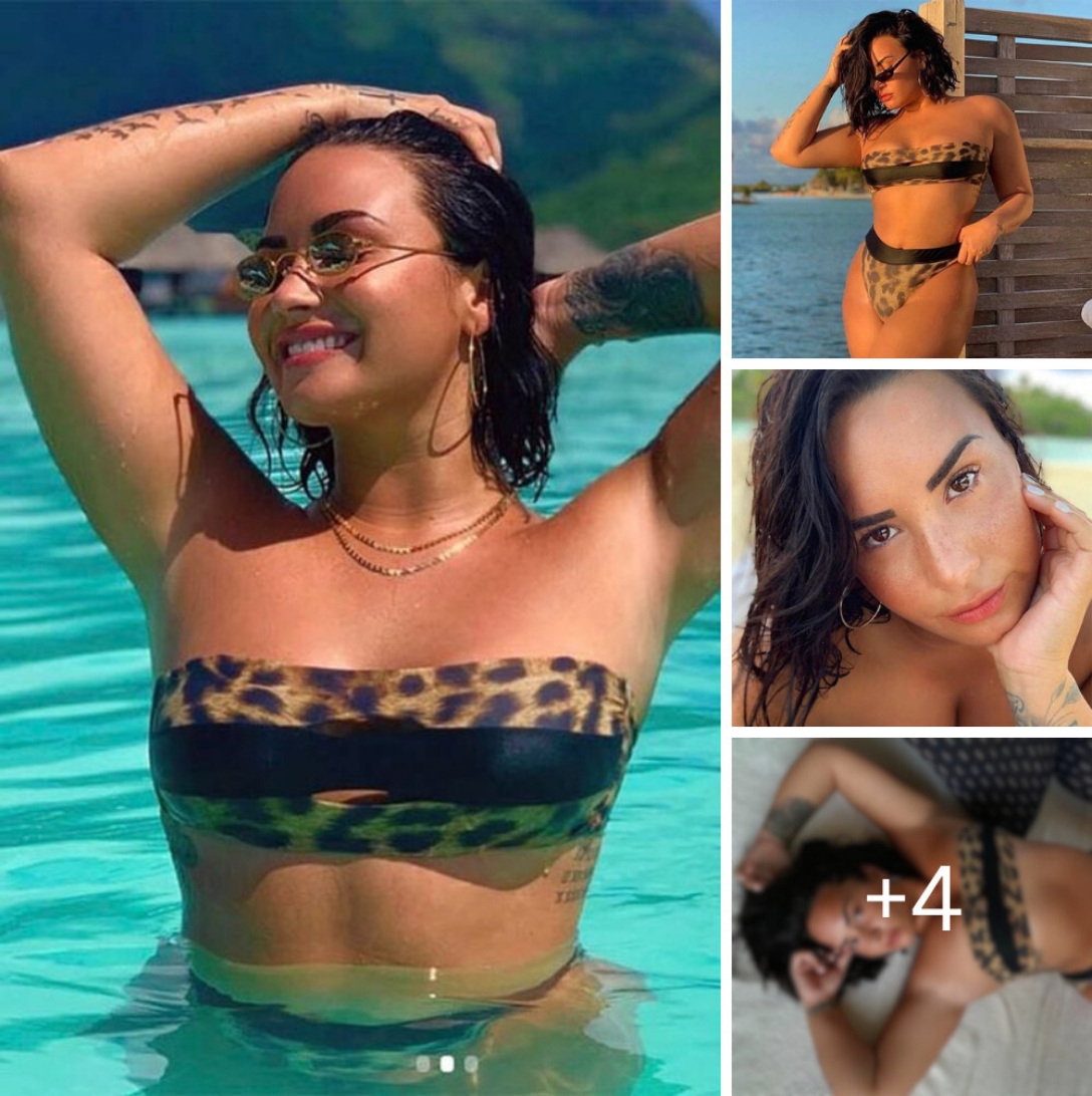 Demi Lovato hottest look in swim suit