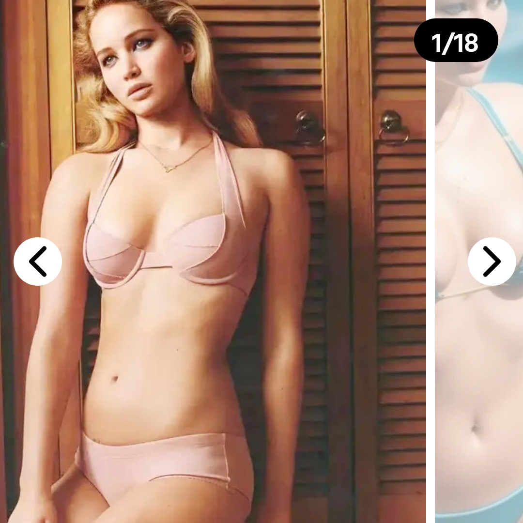Jennifer Lawrence Black is The New Sexy Bold Bikini