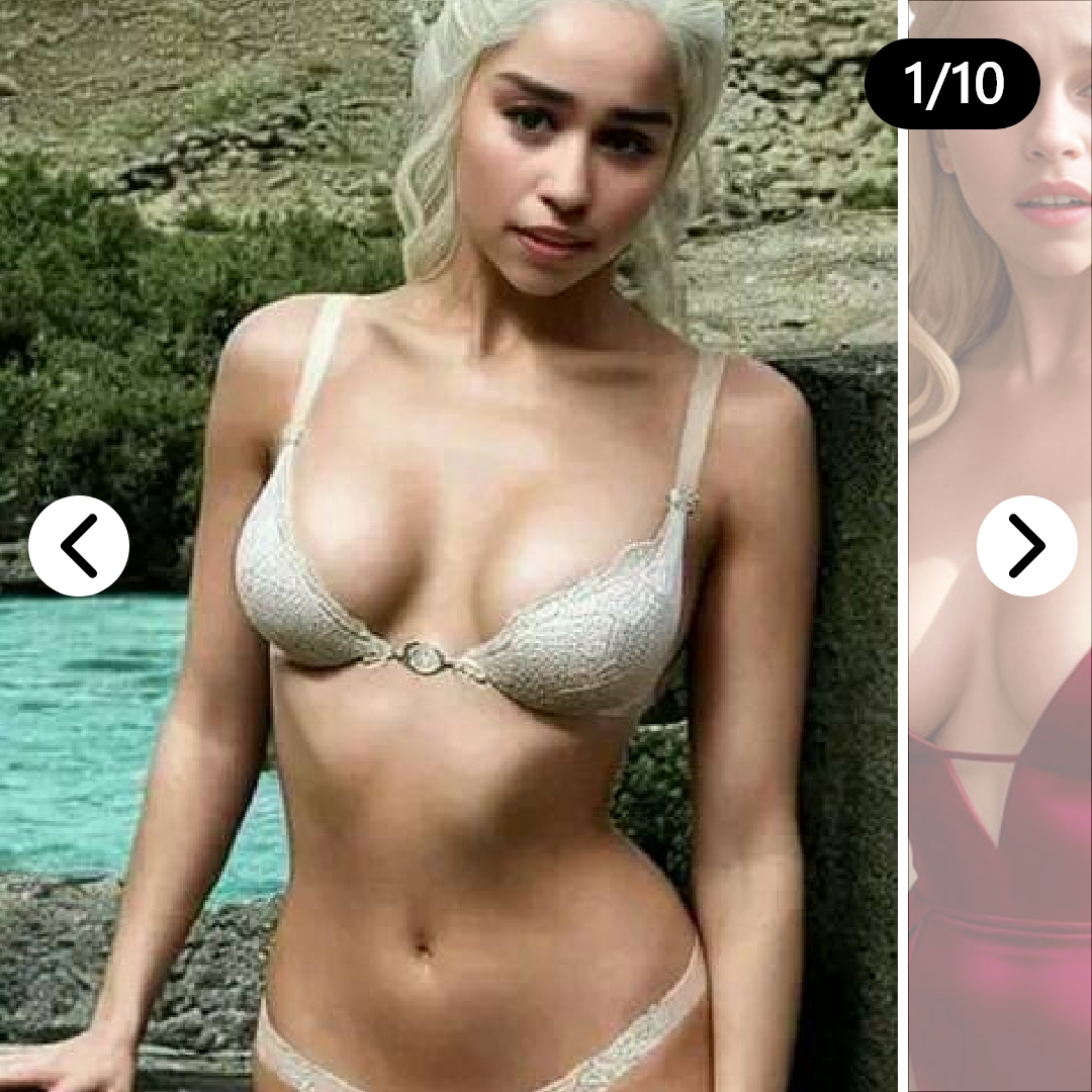 Emilia clarke sexy and hot bikini picture